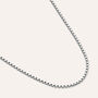 Catenina Gentleman Argento Rodiato