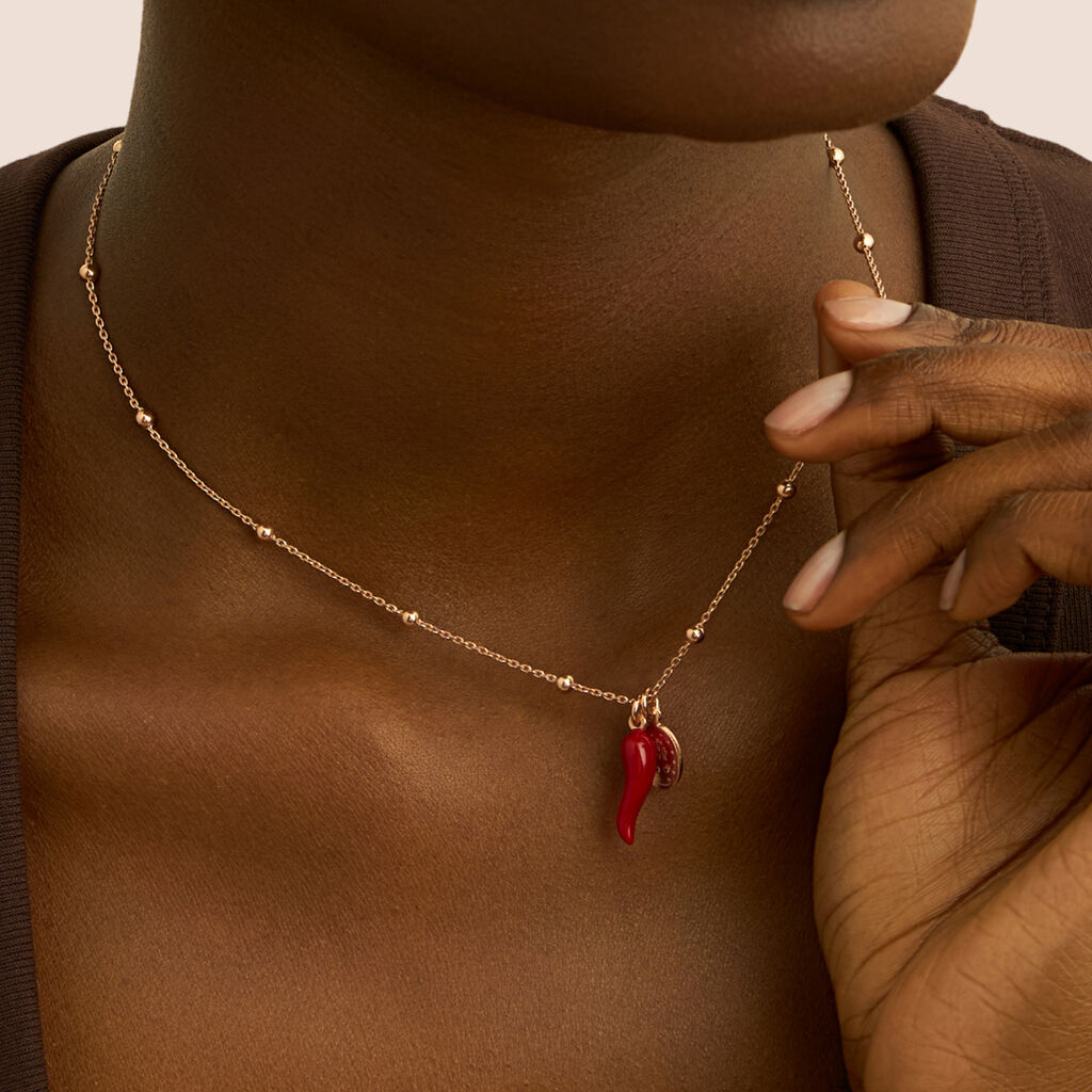 Collana Rosario Silver Soul Argento Rosa