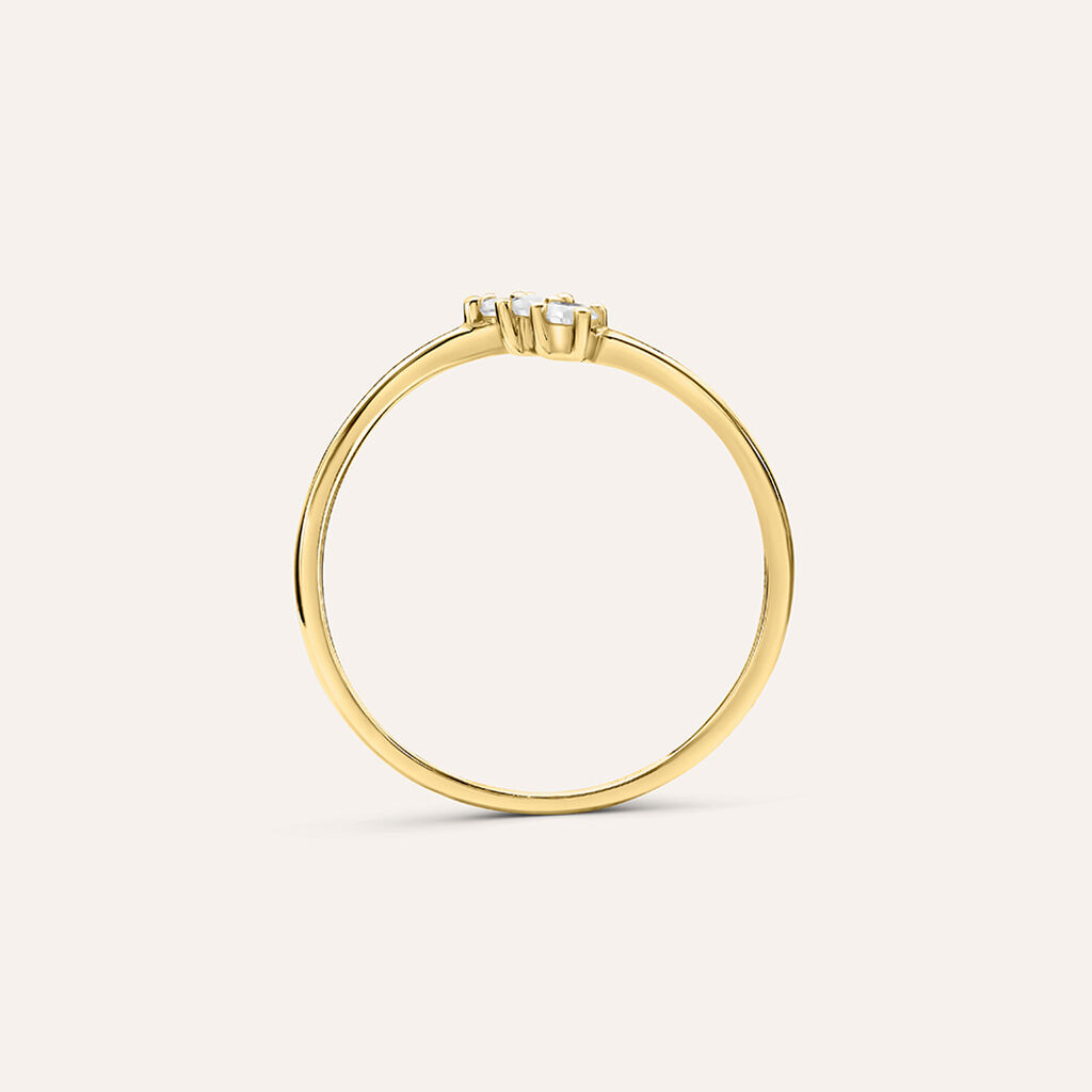Anello Trilogy Diamade Glam Oro Giallo Diamante Lab-Grown - Anelli con Pietre Donna | Stroili