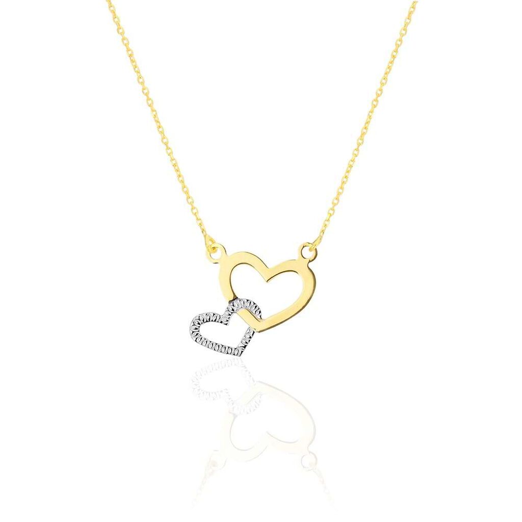 Collana in oro bicolore