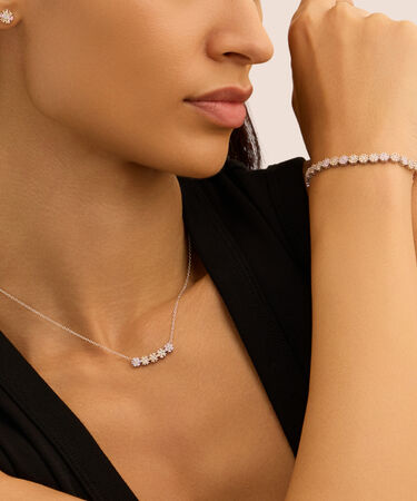 Orecchini Lobo Silver Shine Argento Rodiato Cubic Zirconia