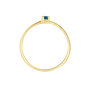Anello Solitario Charlotte Oro Giallo Zaffiro
