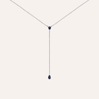 Collana Charlotte Oro Bianco Zaffiro