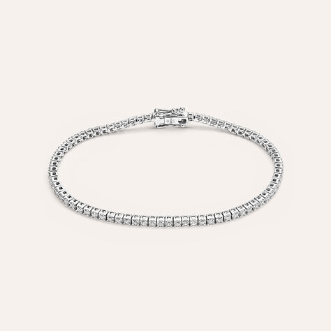 Bracciale Tennis Claire Oro Bianco Cubic Zirconia - Bracciali Tennis Donna | Stroili