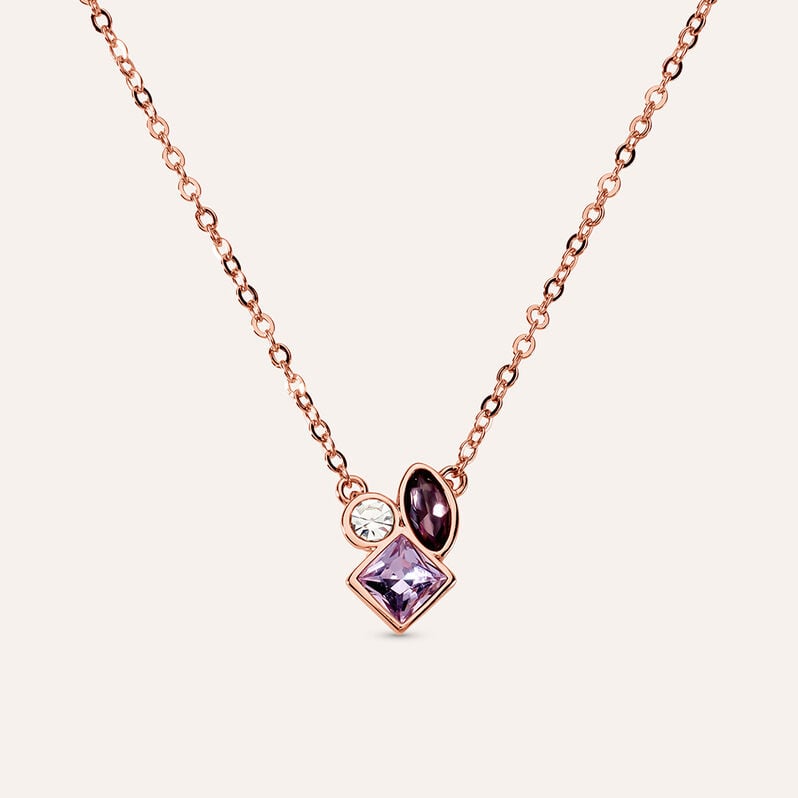 Collana Violet Ottone Rosa Cristallo - Collane Donna | Stroili