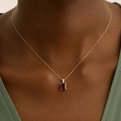 Collana Jasmine Oro Giallo Rodolite Diamante - Collane Donna | Stroili