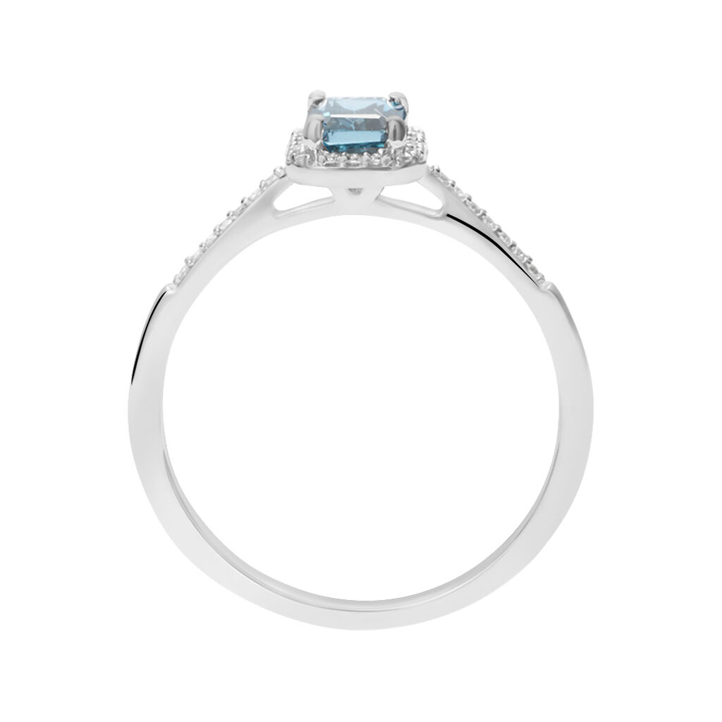 Anello Solitario Amélie Oro Bianco Topazio Cubic Zirconia - Anelli con Pietre Donna | Stroili