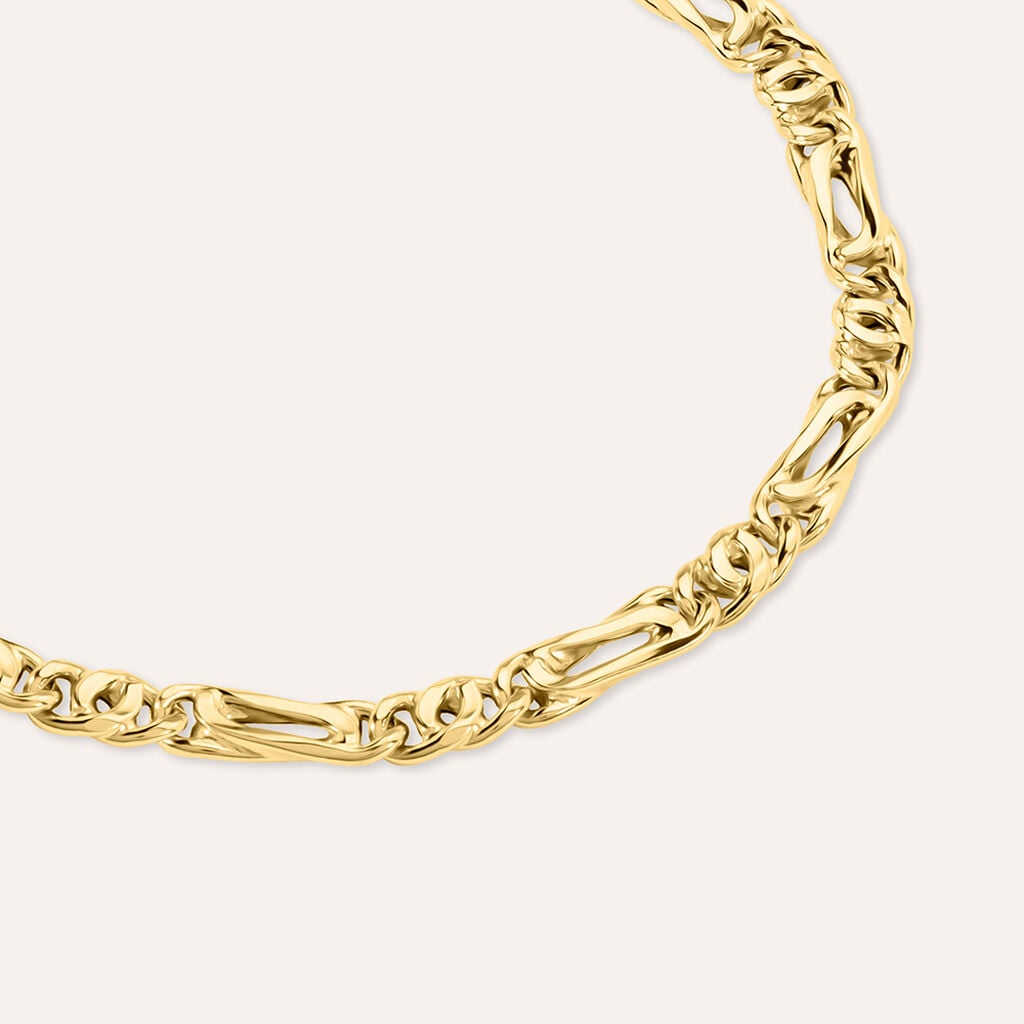Bracciale Catena Oro Uomo Oro Giallo