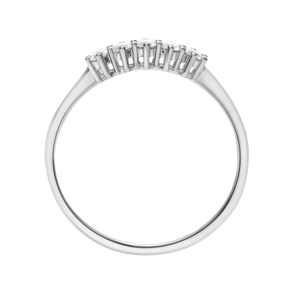Anello Riviere Grace Oro Bianco Diamante - Anelli Riviere Donna | Stroili