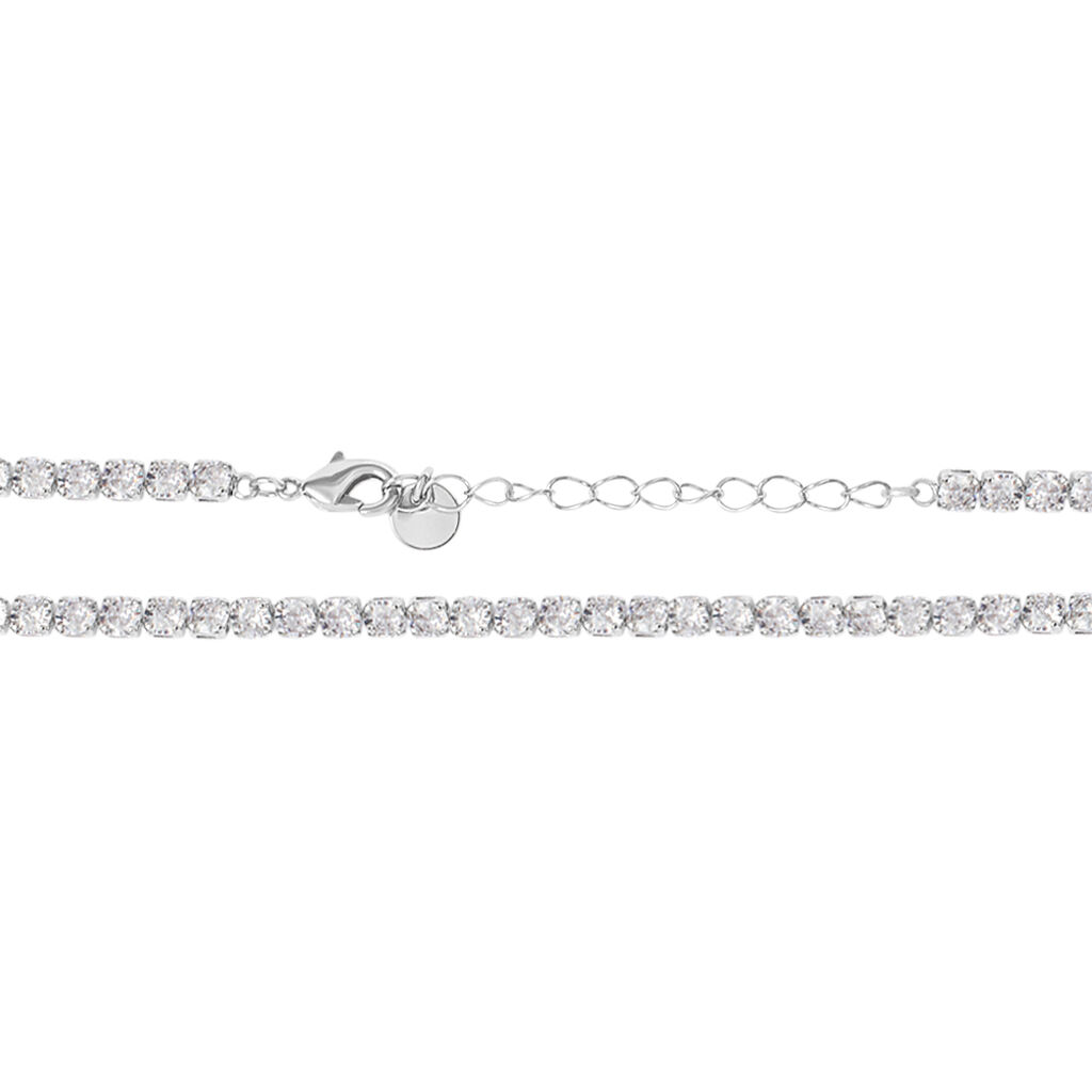 Collana Tennis Romantic Shine Metallo Cristallo - Collane Tennis Donna | Stroili