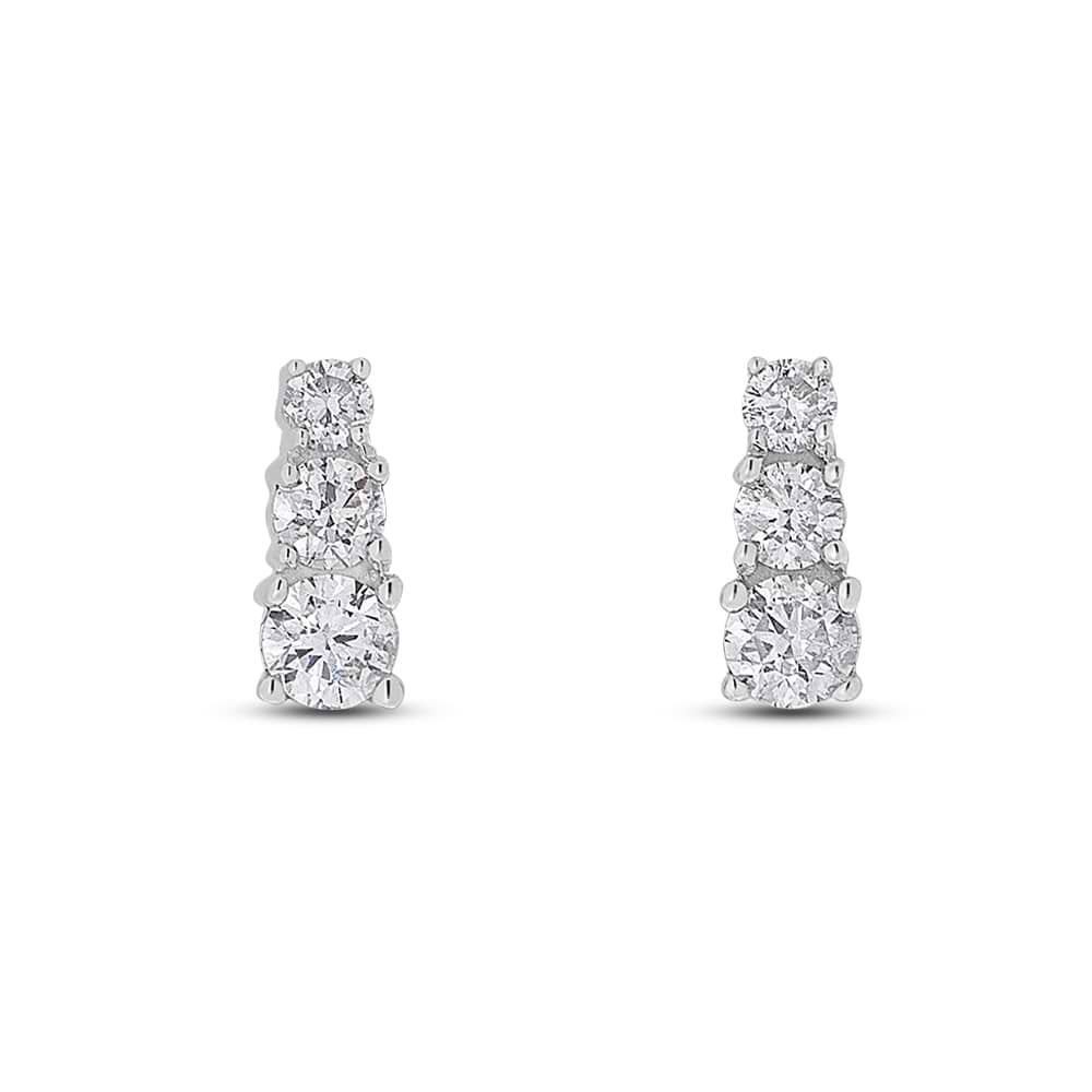 Orecchini oro bianco e diamanti stroili cheap