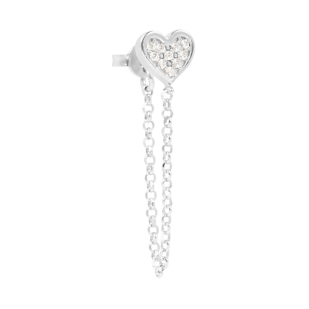 Mono Orecchino Pendente Silver Moments Argento Rodiato Cubic Zirconia - Mono Orecchino Donna | Stroili