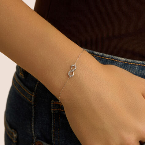 Bracciale Claire Oro Bianco Cubic Zirconia - Bracciali Amicizia Donna | Stroili