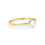 Anello Solitario Gabrielle Precious Oro Giallo Perla D'Acqua Dolce Diamante