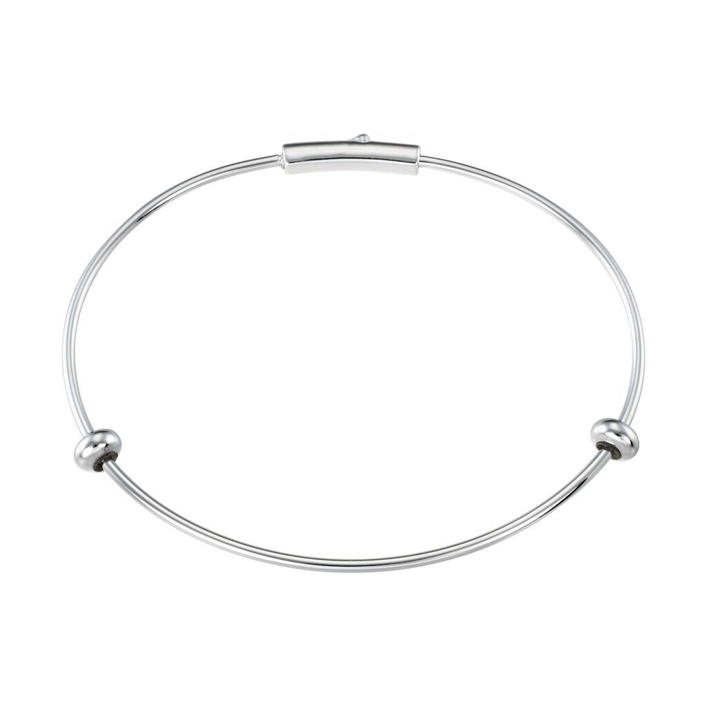 Bangle Love Beats Argento Rodiato - Bracciali Rigidi Donna | Stroili