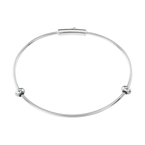 Bangle Love Beats Argento Rodiato - Bracciali Rigidi Donna | Stroili