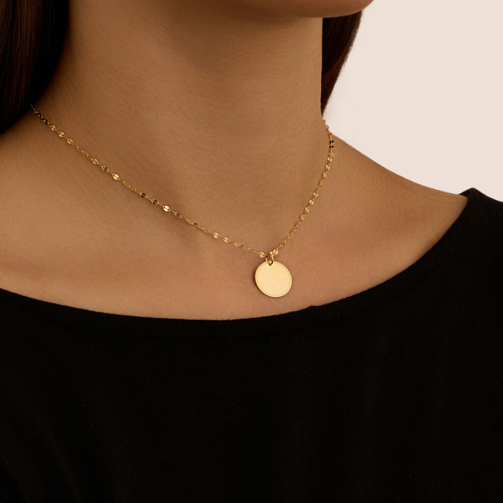 Pendente Poème Oro Giallo - Ciondoli con Incisione Donna | Stroili