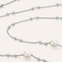 Collana Silver Pearls Argento Rodiato Perla sintentica