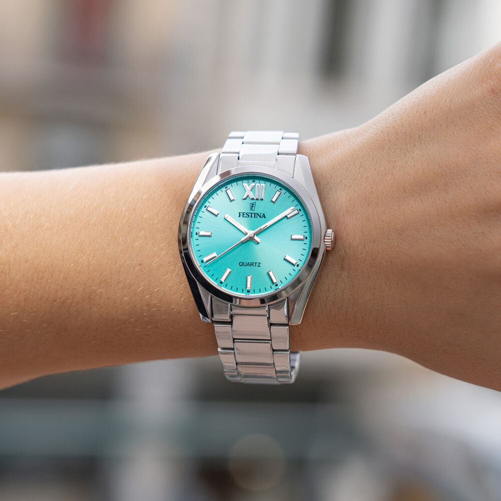 Orologio hotsell quadrante azzurro