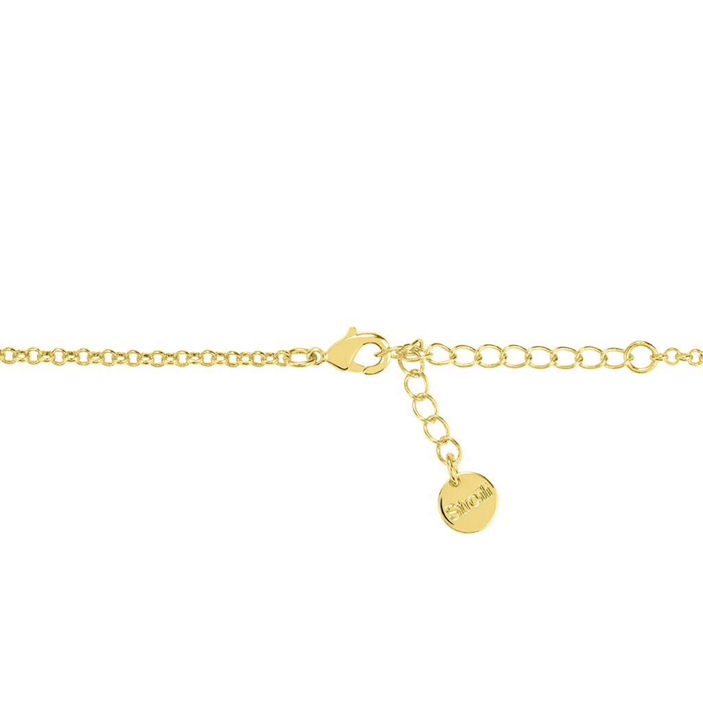 Collana Christmas Collection Ottone Dorato Cristallo