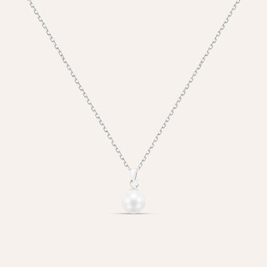 Collana Silver Pearls Argento Rodiato Perla sintetica