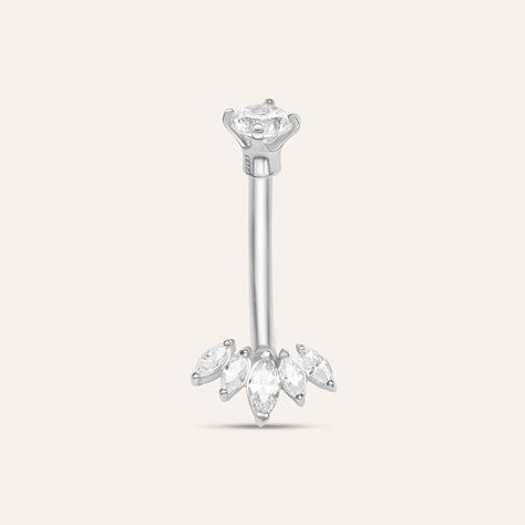 Piercing Ombelico Bon Ton Oro Bianco Cubic Zirconia - Gioielli Donna | Stroili
