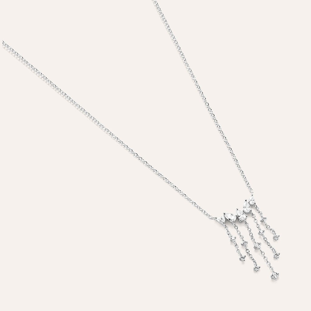 Collana Silver Elegance Argento Rodiato Cubic Zirconia