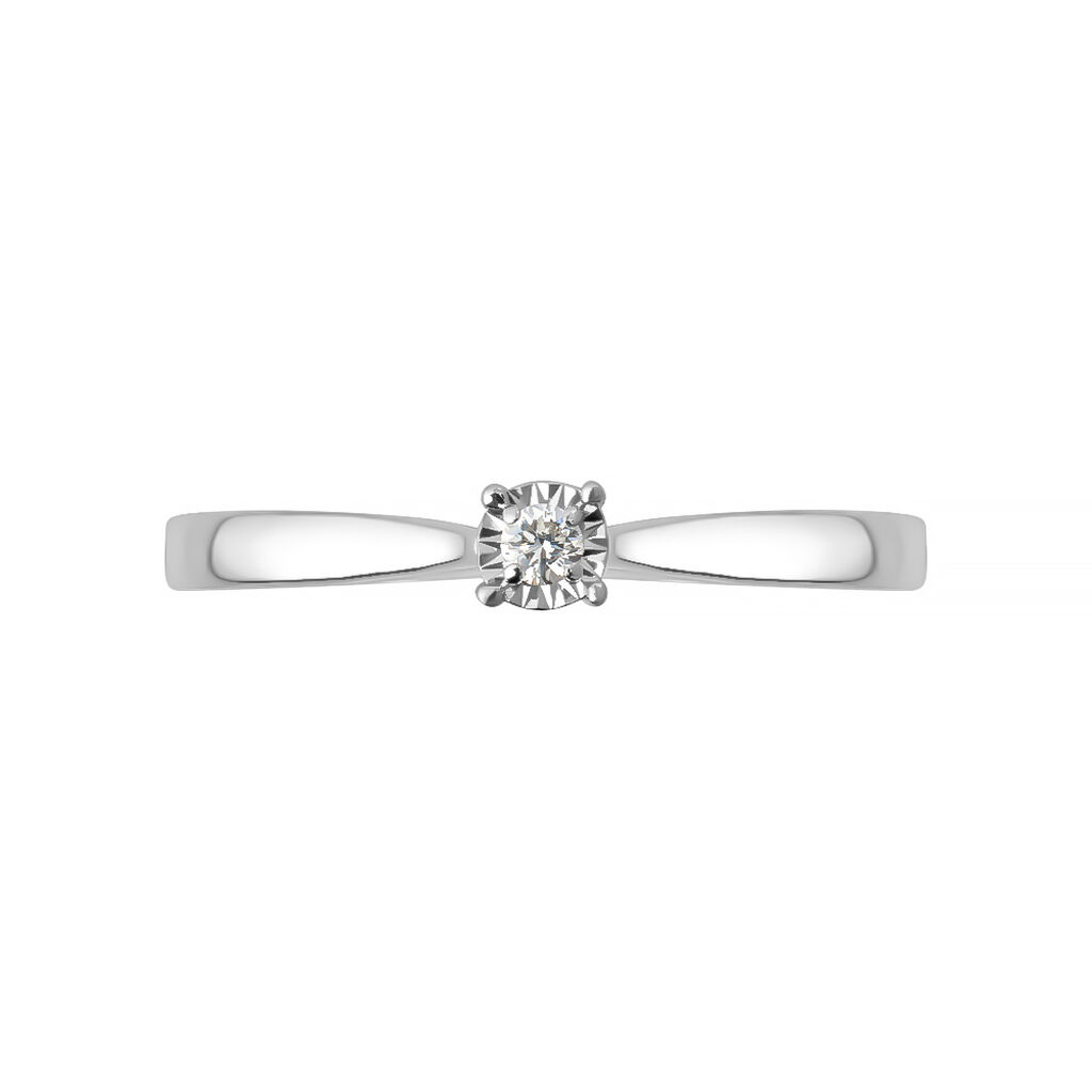 Anello Solitario Diamotion Oro Bianco Diamante - Anelli con Pietre Donna | Stroili