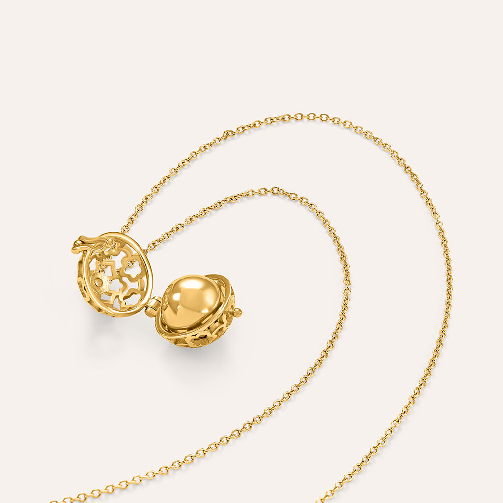 Collana Chiama Angeli Lady Code Acciaio Dorato - Collane Chiama Angeli Donna | Stroili