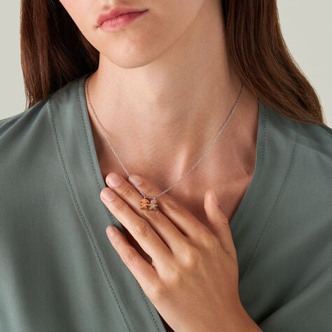Collana Lady Chic Acciaio Bicolore Bianco / Rosa Cristallo - Collane Donna | Stroili