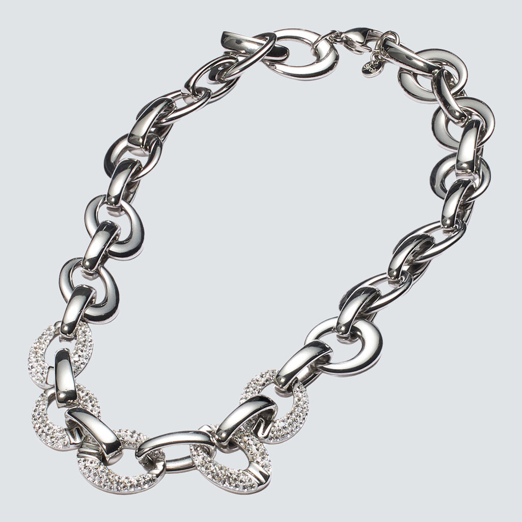 Catena Lady Phantasya Acciaio Cristallo - Collane Catena Donna | Stroili