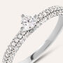 Anello Solitario Desideria Argento Nobile Rodiato Cubic Zirconia