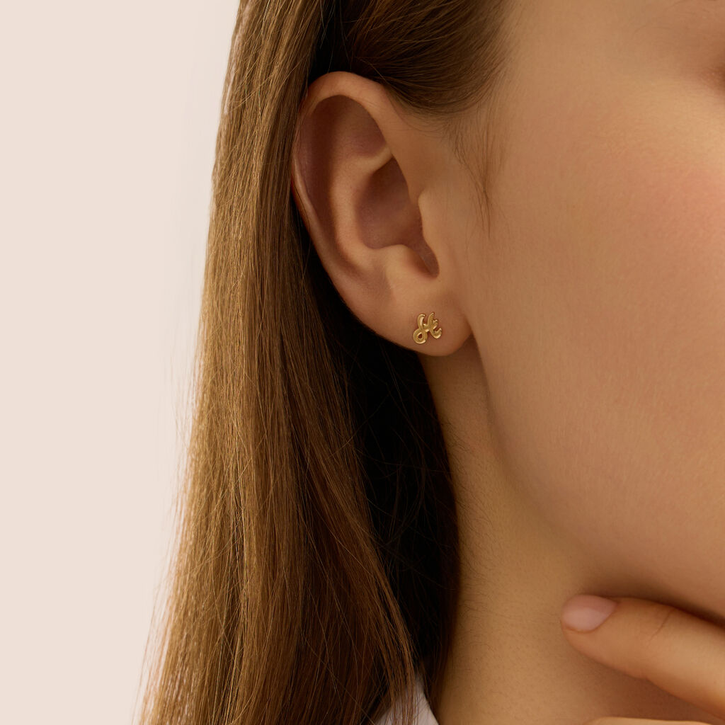 Mono Orecchino Lobo Bon Ton Oro Giallo