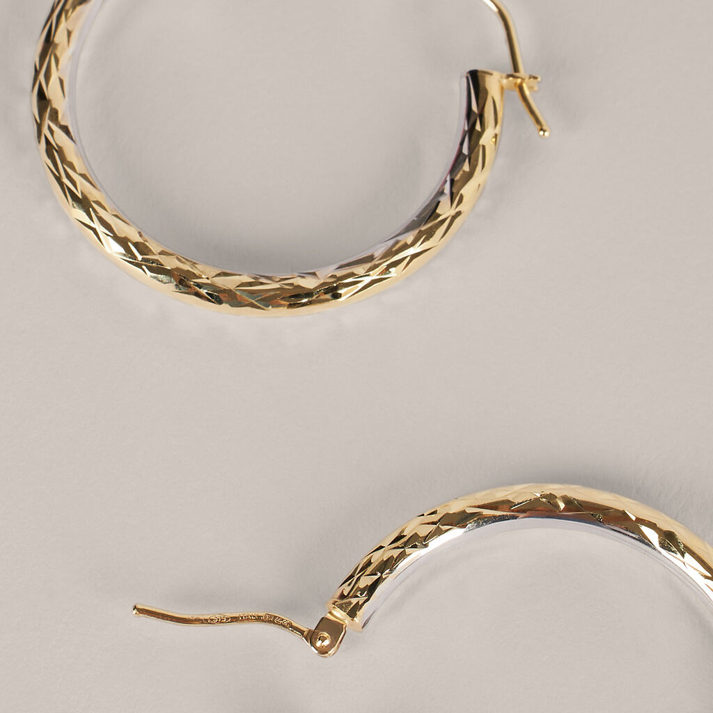 Orecchini A Cerchio Toujours Oro Bicolore