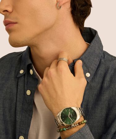 Anello Fascia Man Code Acciaio