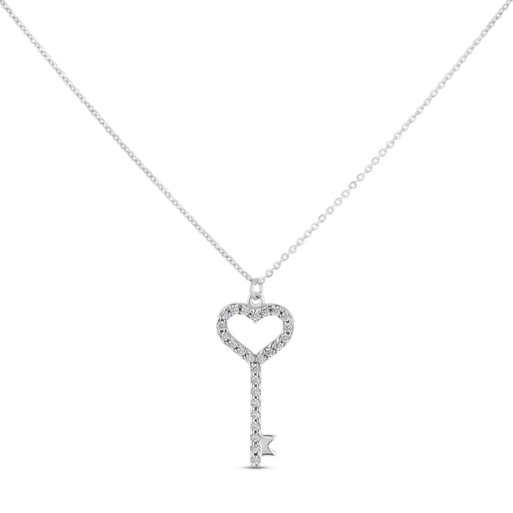 Collana Claire Oro Bianco Cubic Zirconia