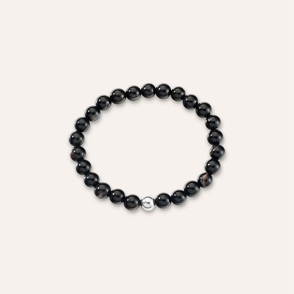 Bracciale Man Code Acciaio Onice - Bracciali Uomo | Stroili