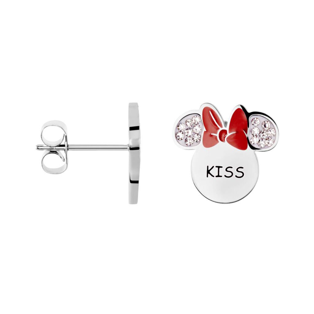 Orecchini Lobo Mickey Mouse & Friends Acciaio Cristallo - Orecchini a Lobo Donna | Stroili