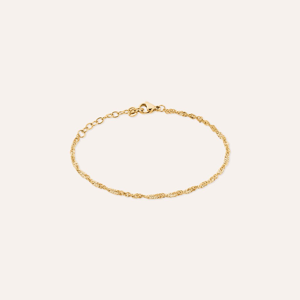 Bracciale Catena Radiance Acciaio Dorato