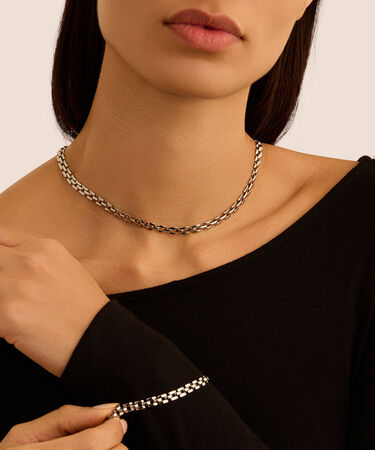 Collana Panther Chain Moonlight Acciaio