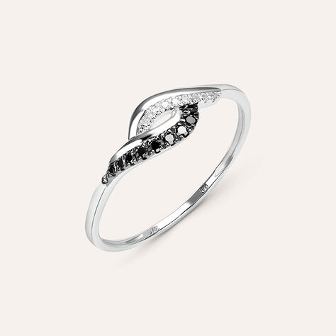 Anello Fascia Sophia Oro Bianco Diamante - Anelli con Pietre Donna | Stroili
