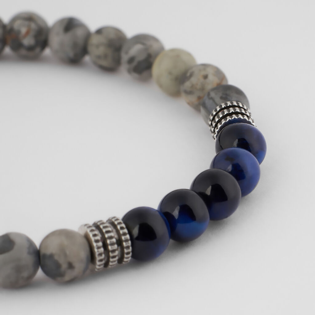 Bracciale Man Code Ottone Nero Map Stone - Bracciali Uomo | Stroili
