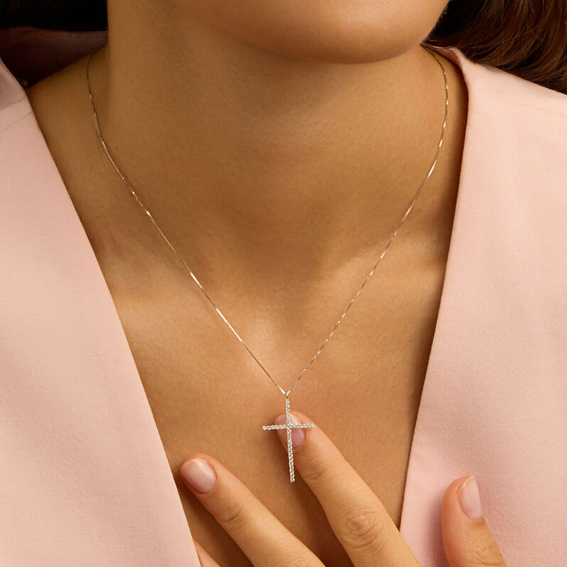 Collana Holy Oro Bianco Cubic Zirconia - Collane Donna | Stroili