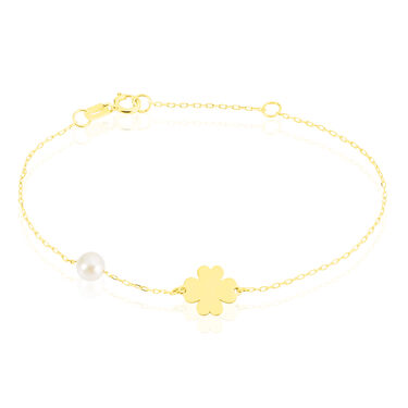 Bracciale Mon Petit Oro Giallo Perla D'Acqua Dolce