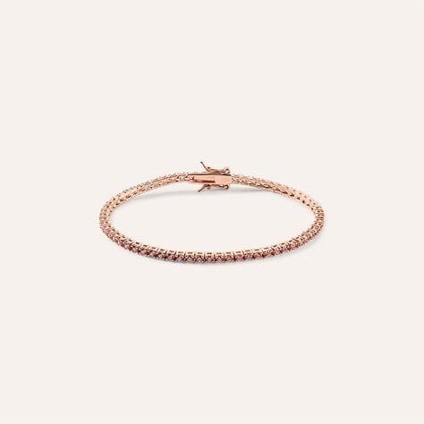 Bracciale Tennis Silver Rainbow Argento Rosa Cubic Zirconia - Bracciali Tennis Donna | Stroili