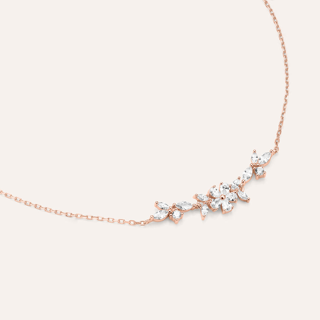 Bracciale Silver Elegance Argento Rosa Cubic Zirconia