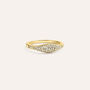 Anello Fascia Diamade Glam Oro Giallo Diamante Lab-Grown