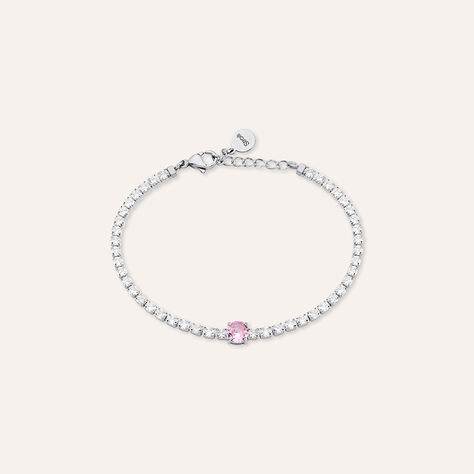 Bracciale Tennis Lady Chic Acciaio Cristallo - Bracciali Tennis Donna | Stroili