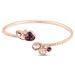 Bangle Violet Ottone Rosa Cristallo - Bracciali Rigidi Donna | Stroili