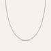 Catena in argento Sterling 925 rodiato 8 Fach sfaccettato 1,5